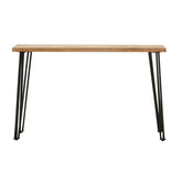 Coaster Zander Sofa Table with Hairpin Leg Natural and Matte Black Model 723499
